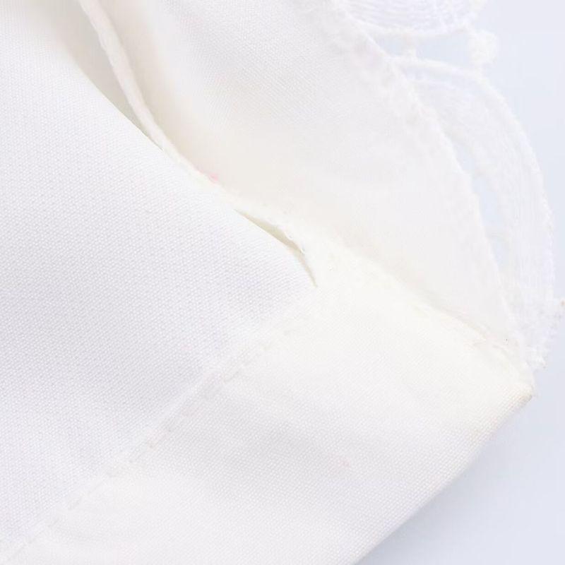 Kaslead New Women Clothes Western Style Fashion Simple Design Lace Beads Trousers