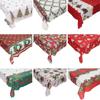 Fashionable Christmas Tablecloth Rectangular Polyester Holiday Home Decoration 150x180cm