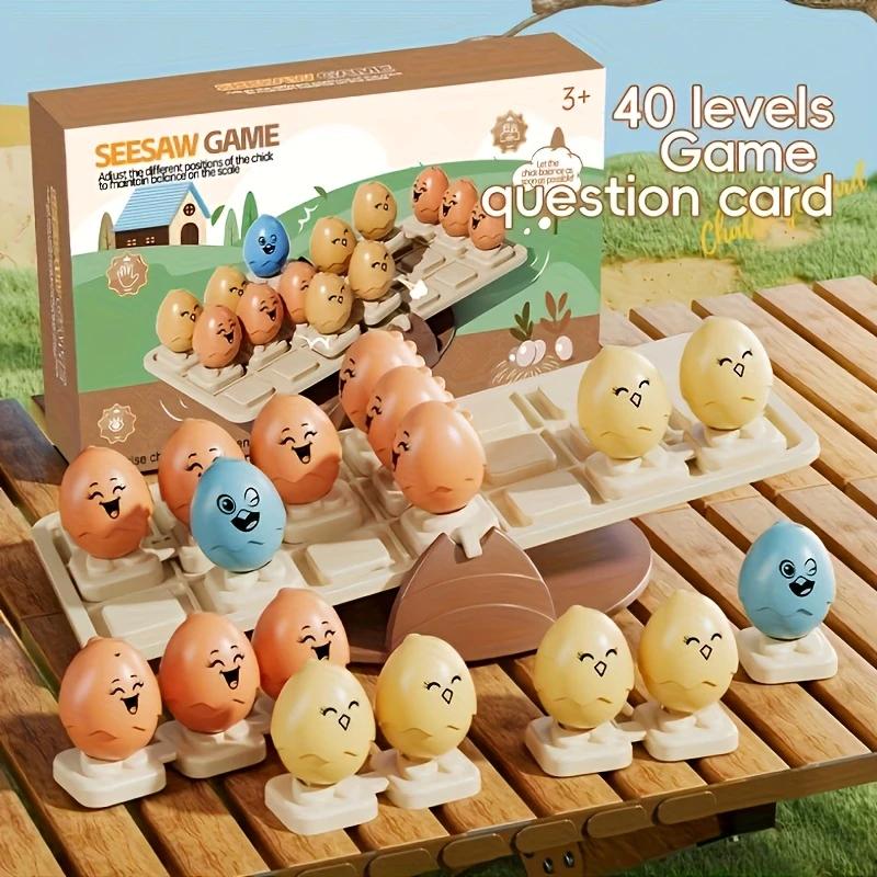 

Cute Chicken Balance Board Game Counting Fun Math Games Kids And Family Entertainment Puzzle Game STEM Learning Toys