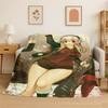 Cute Girl Super Sonico Cartoon Soft Flannel Throw Blanket,Cozy Blanket for Bed,Couch,Sofa,Bedroom,Living Room,Travel,Picnic Kid