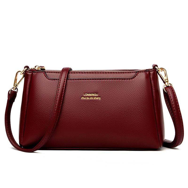 Small Bag Women's 2025 New Korean Version Middle-aged Women's Messenger Bag High-end Sense Versatile Commuter Mother Clutch Bag