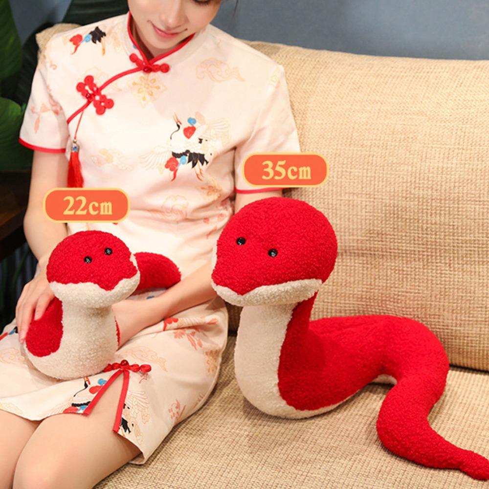 Happy New Year Snake Year Plush Toy PP Cotton Snake Doll Plushies  New Year Gifts