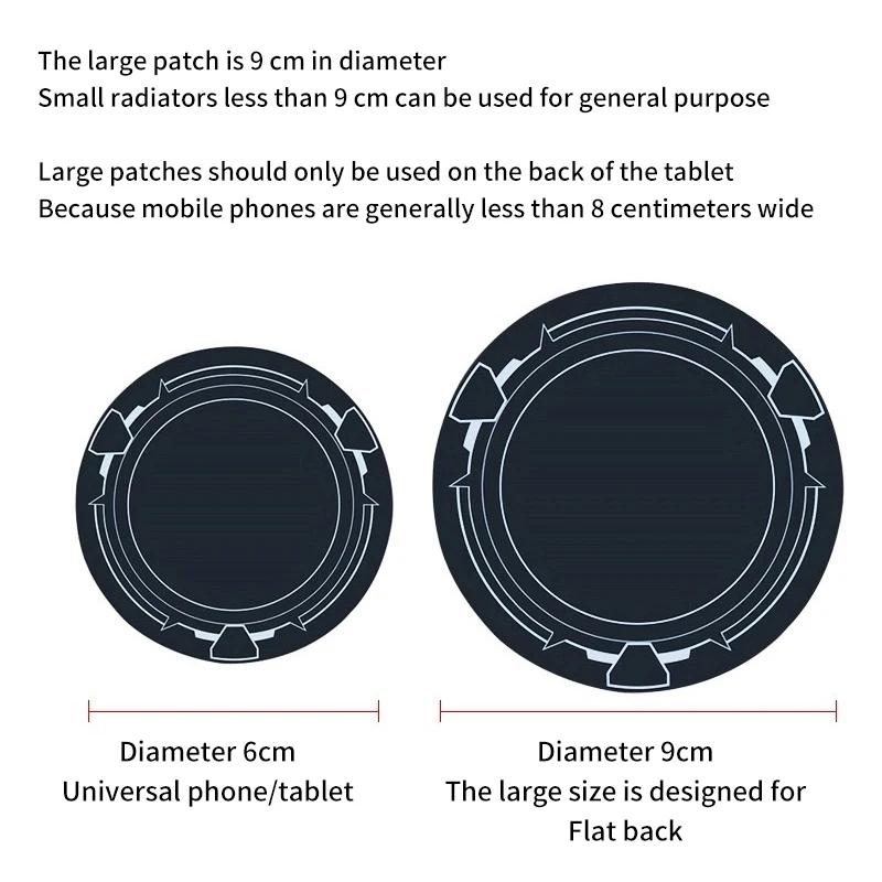 New 6/9cm Phone Ring Game Radiator Metal Plate Sheet Sticker For Magsafe For IPad Tablet PC iPhone 14 15 Phone Accessories