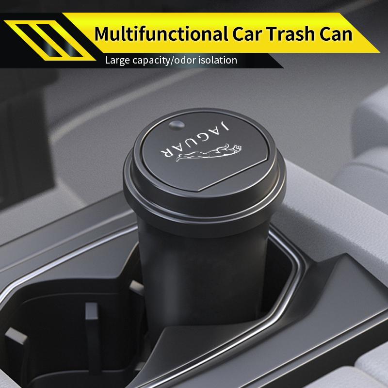 Car Trash Can Garbage Storage Box Pop-Up Ashtray Waste Bin Accessories For Jaguar XF XJ XE S-Type F-Type X-Type F-Pace I-Pace E- ZZ5