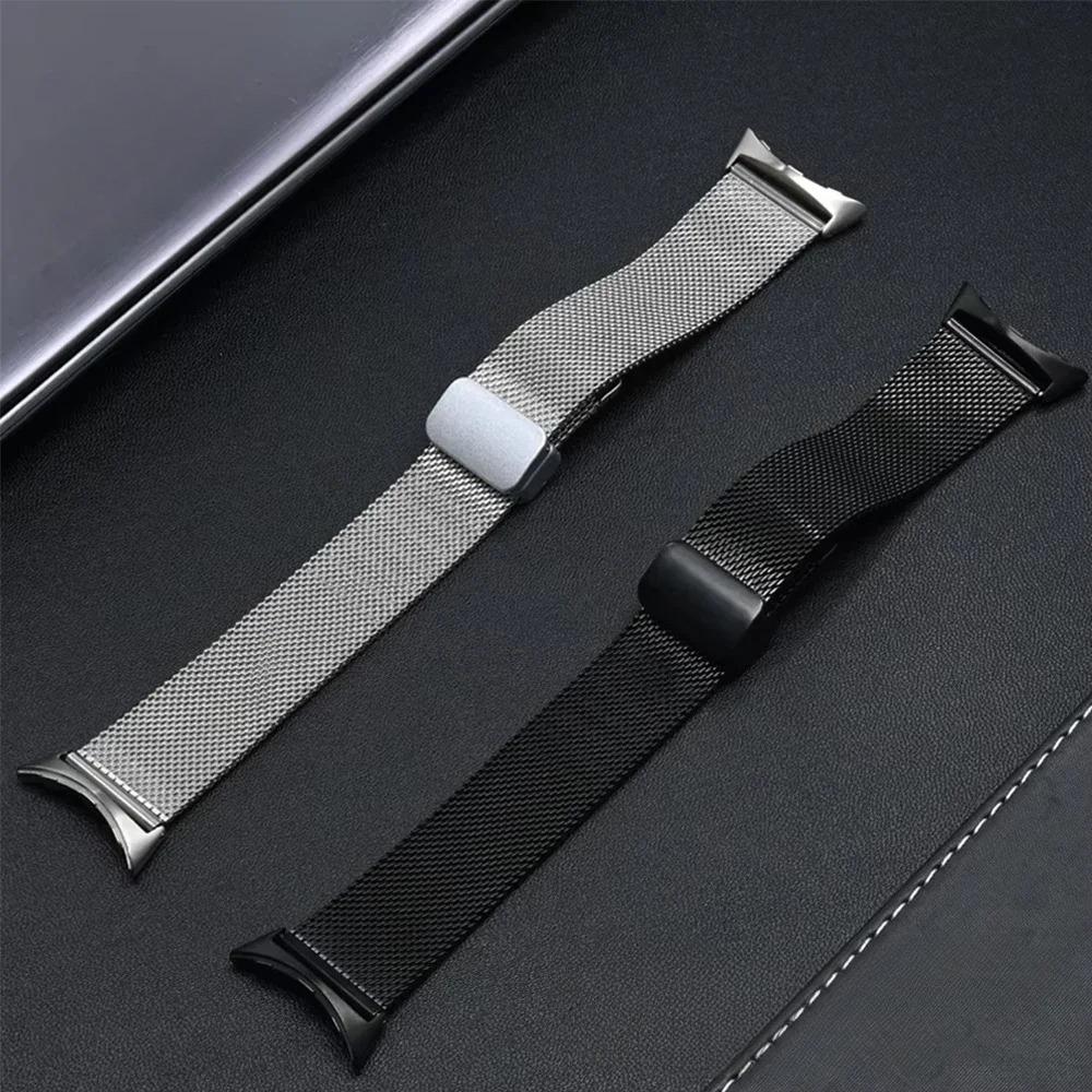 Magnetic Buckle Strap for Google Pixel Watch 3 45mm Milanese Men Bracelet Replaced Accessories for Pixel 3/2/1 41mm Unisex Band