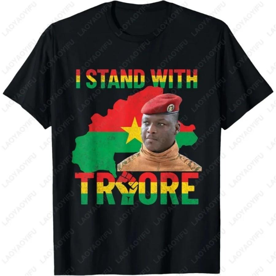 Africa Resistance Sankara Burkina Faso Ibrahim Traore Shirt New Style Street Fashion Men Women Camisetas Cotton Cool Hombre Tops