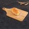 Bamboo and Wood Pizza Board Wooden Tray for Western Cuisine Cut Bread Steak Cake Solid Wood Pizza Plate Circular Base