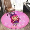 Tappetino rotondo Little Charmers per sedia, ideale per ufficio, lavabile in lavatrice, antiscivolo, adatto a soggiorni e camere da letto.