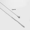 Collana per clavicola in acciaio inossidabile placcato oro, senza pendente, inossidabile, finitura oro 18 carati