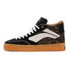 Li Ning Weiwu 180 Comfortable Soft Elastic Skateboard Culture Tiger Stripe Camouflage Mid-Top Skate Shoes Men Skate Shoes Black AECS003-3