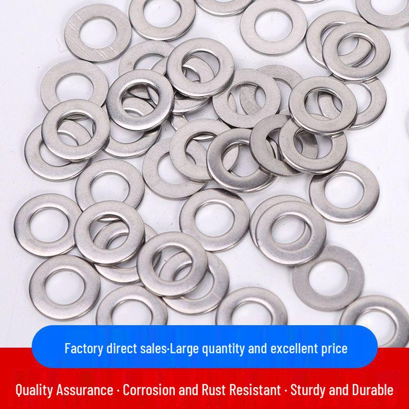 304 Stainless Steel Flat Washer M2-M30 – Oversized Option Available – Free Shipping