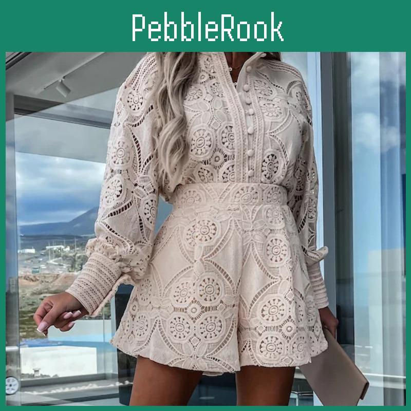 Casual Spring Vezfaa Fashion Womens Autumn Solid Color Print Long Sleeve Polo Neck Trousers Pants Suits