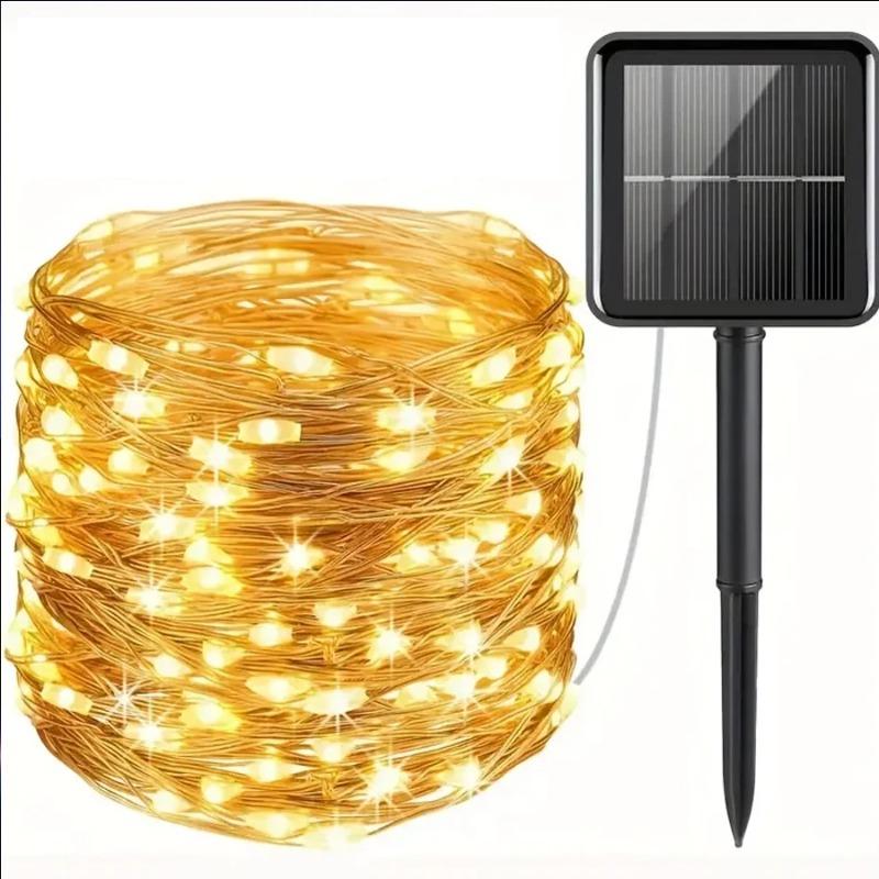 

LED Solar String Lights Outdoor, Waterproof Solar Fairy Lights Copper Wire Solar Twinkle Lights for Tree Garden Party Wedding 7M 50LEDS Random color