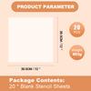 Good-20Pcs Clear Mylar Stencil Sheets 12 Inch Blank Stencil Material Sheets,For Compatible & Silhouette Cutting