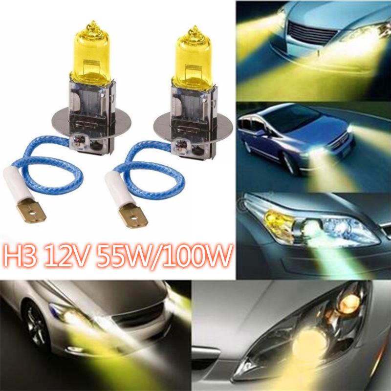 ISINCER 2x H1 Xenon White HID Bulbs – 55W 6000K 12V For High/Low Beam Headlights Or Fog Lights