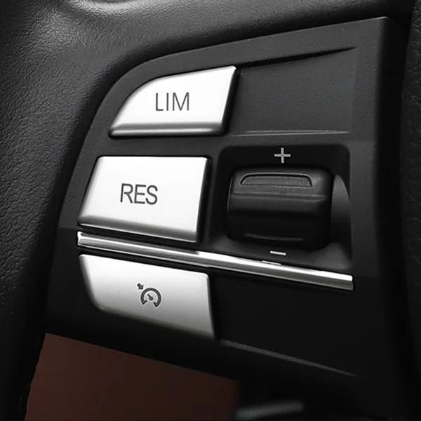 7pcs Steering Wheel Button Cover Trim for BMW 5 Series F10 6 Series F06 F12 F13 7 Series F01 F02 Interior
