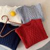 Kids Thick Solid Knit Sweater for Boys and Girls Winter Warm Base Layer