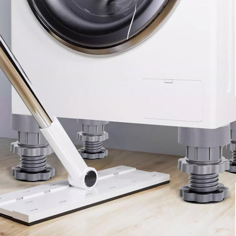 4Pcs Washing Machine Foot Pad Noise Reduction Shock Absorption Heightened Bracket Pad Furniture Non-slip Support Dampers Pad Mad