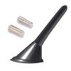 AOBETAK Antenne De Voiture Courte Universelle 2,5" Mini Antenne Radio De Voiture, Accessoires FM-AM M5 M6 Noir (6,5 Cm)