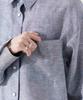Nano Universe European Flax Sheer Shirt Be Paired with Other F 040 Beige (Can Items) Women's 669-5120300