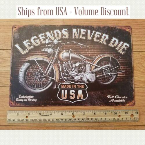 Legends Never Die Sign Legends Never Die Metal Sign ArtAluminum 20x30cm（7.8x11.8inch）