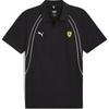 Ferrari Racing Series Casual Logo Kortarmet Poloskjorte Menn Poloskjorter Svart 627048-01