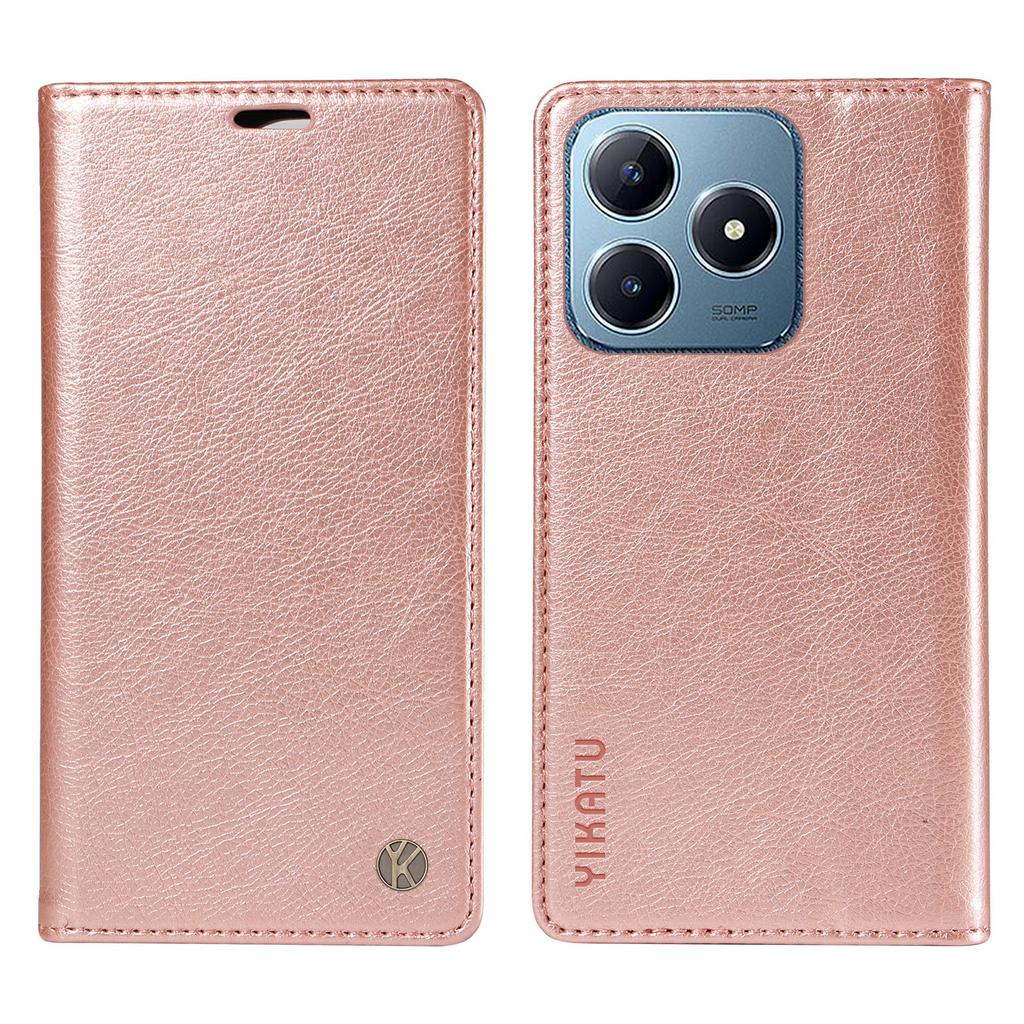 Für Realme Note 60x 4G/C63 4G/C61 4G Lederhülle Litschi-Textur Brieftasche Handyhülle