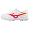 Mizuno Pro 2 Pro Round Toe Lace-Up AG (Rubber Short Studs) Non-Slip Wear-Resistant Breathable Soccer Shoes Men Sneaker White Red P1GD231464