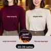 Women's German Velvet Half Turtleneck Long Sleeve Thickened Bottoming Shirt - Slim Fit, Plus Size, Warm Autumn & Winter Top
