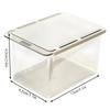 Clear Bathroom Storage Drawer, Under-Cabinet Pull-Out Organizer for Swabs, Makeup Storage Box with Transparent Design(1/2/3pcs)