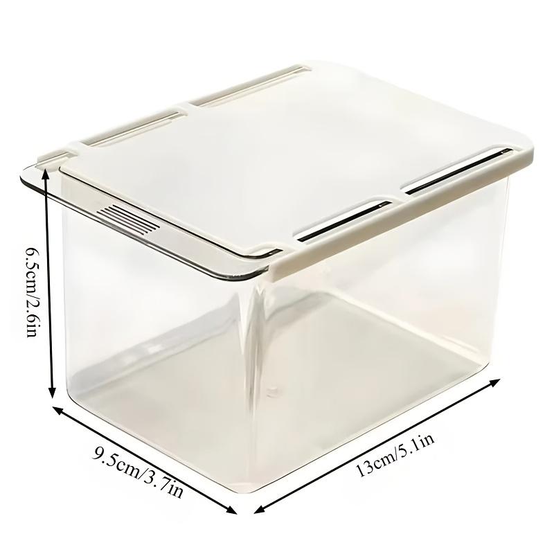 Clear Bathroom Storage Drawer, Under-Cabinet Pull-Out Organizer for Swabs, Makeup Storage Box with Transparent Design(1/2/3pcs)