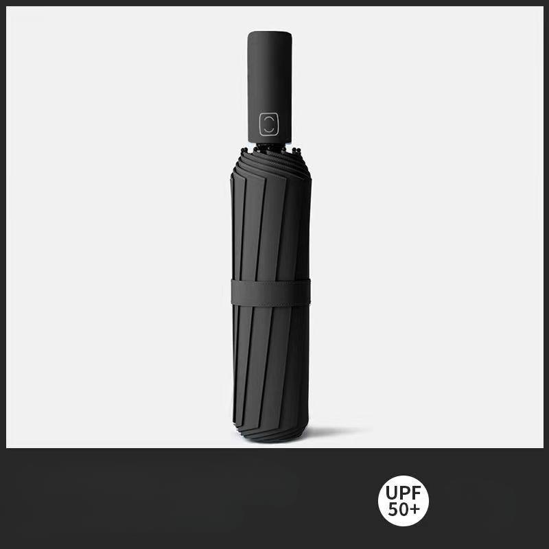 

Автоматический складной большой высококачественный зонт, непромокаемый и ветрозащитный, прочный, уличный, непромокаемый и солнцезащитный, зонтик двойного назначения