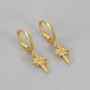 925 Silver Earrings For Women Trendy Heart Star Zircon Earring Jewelry Prevent Allergy Party Accessories Gift