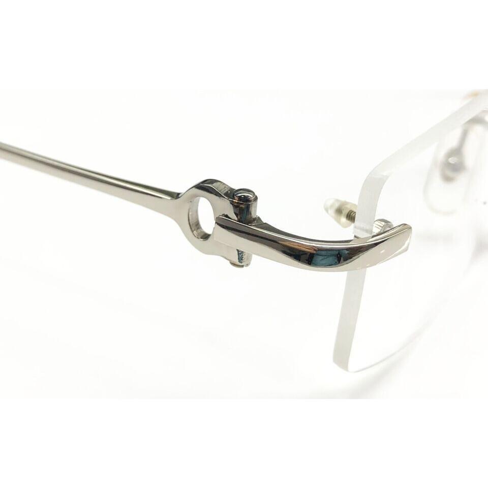 RSINC Rimless Frame Eyeglass Spectacle For Men & Women Silver Black Cart 1 JL156068979929