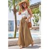 Summer Women's High Waisted Loose Bohemian Wide Leg Pants