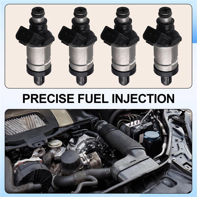 Langlebig-4 STÜCK 06164-P5M-000 Neue Kraftstoffeinspritzdüse Für HONDA PRELUDE 2.2L (1997-2001)