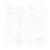 16 Pieces Face Body Painting Stencils Makeup Templates for Party