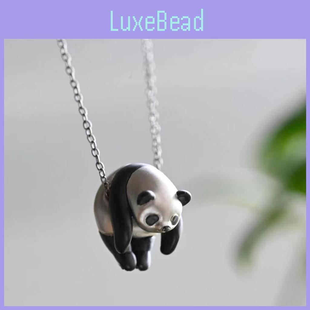Cute Panda Animal Jewelry Necklace With Copper Material For Chic Style