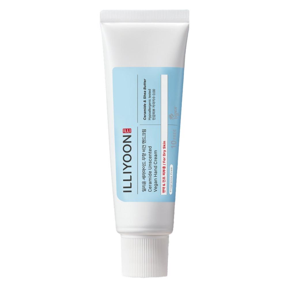 Illiyoon Ceramide Unscented Vegan Hand Cream Deep Hydration Barrier Protection 50ml