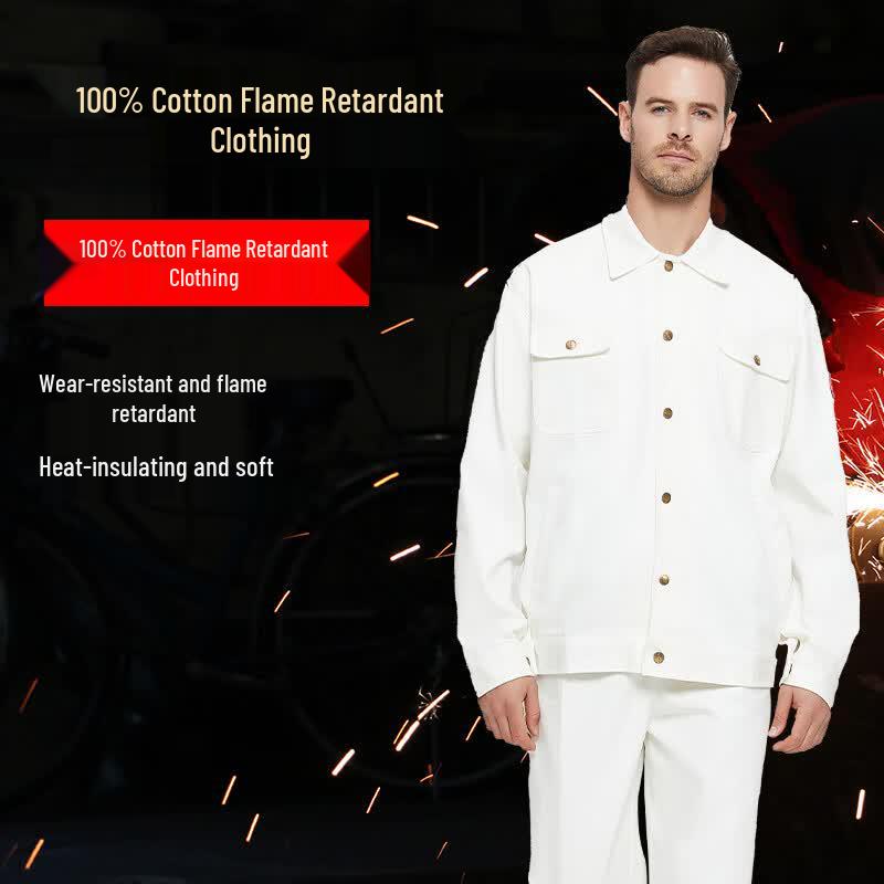 Baiyi 7028 Flame Retardant Cotton Welding Workwear Set 3XL/185
