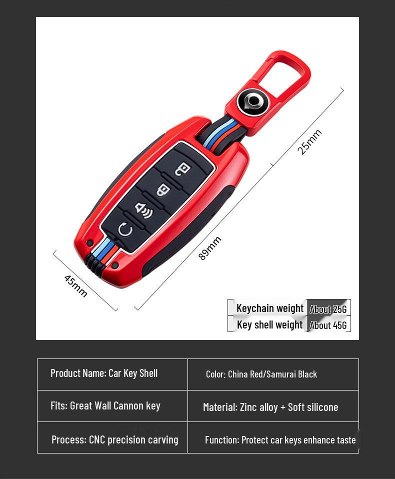 2021 Great Wall Cannon Off-Road Key Case: Metal Shell for Pickup Truck Protection