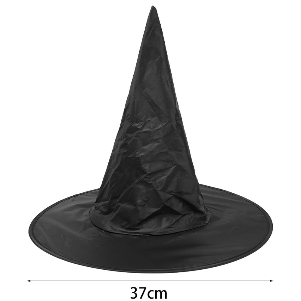 Halloween Magic Wizard Hat Triangle Witch Cap Kids Adults Halloween Party Cosplay Costume Props Black White Yard Hanging Hats