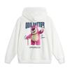 Li Ning Disney Collaboration Pixar Strawberry Bear Series Cartoon Letter Hooded Comfortable Breathable Loose Sweatshirt Unisex Sweatshirt AWDU431-4