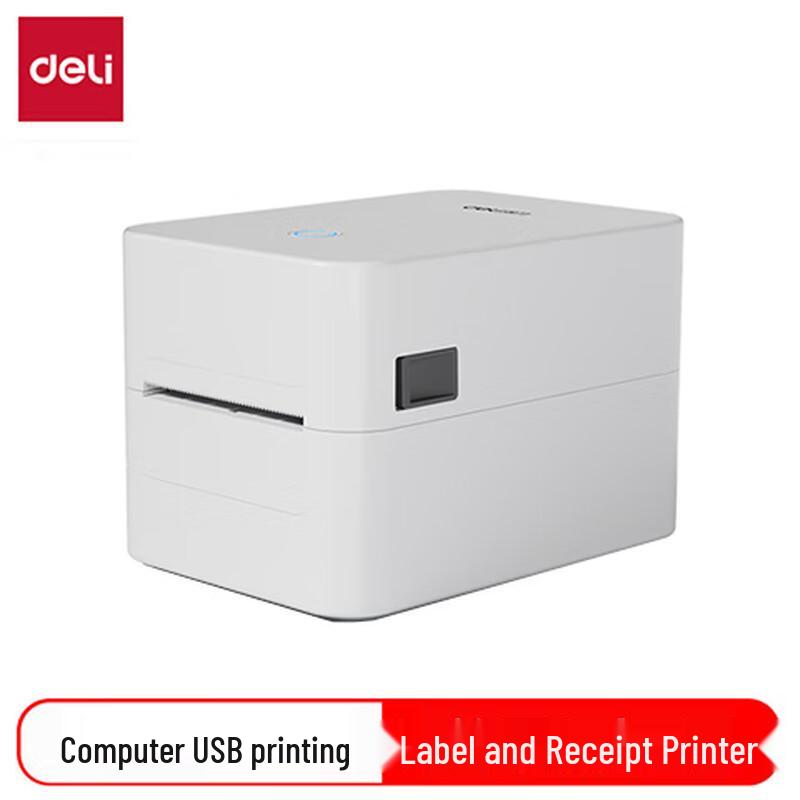 Deli Thermal Label & Receipt Printer CN plug (adapter included)