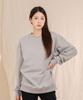 Ellamo Terry Basic Plain Oversized Sweatshirt [Gray]