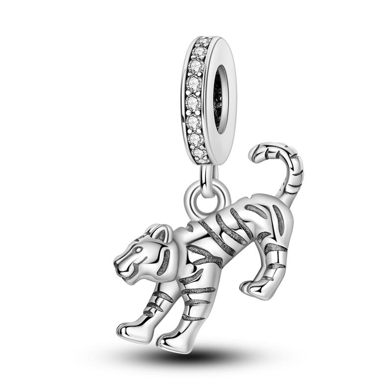 Charms Plata De Ley 925 Evil Blue Eyes Silver Sun Star Elk Dinosaur Flower Charm Women Anniversary DIY Jewelry