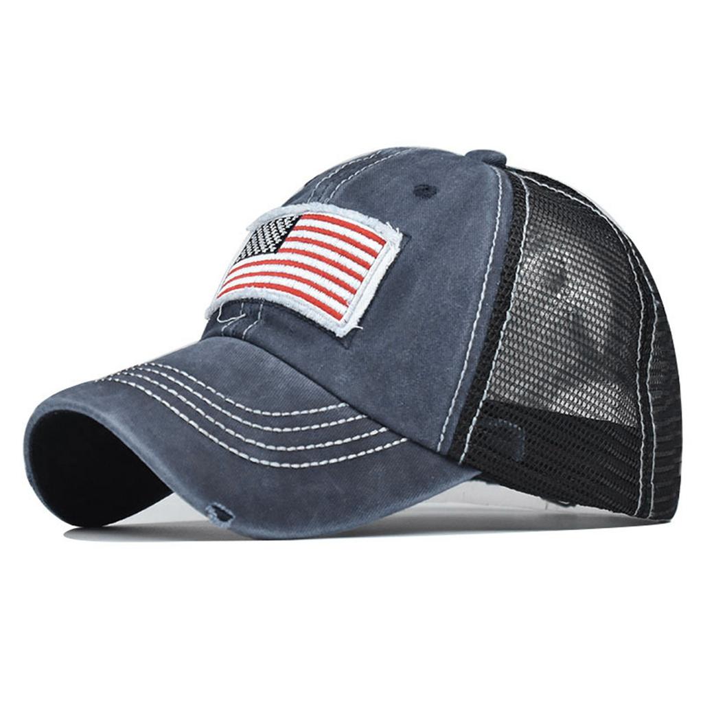 Peaked Cap Ladies Sunscreen Hat Sports Camping Fishing Travel Ponytail Hole Mesh Breathable Embroidery Cap