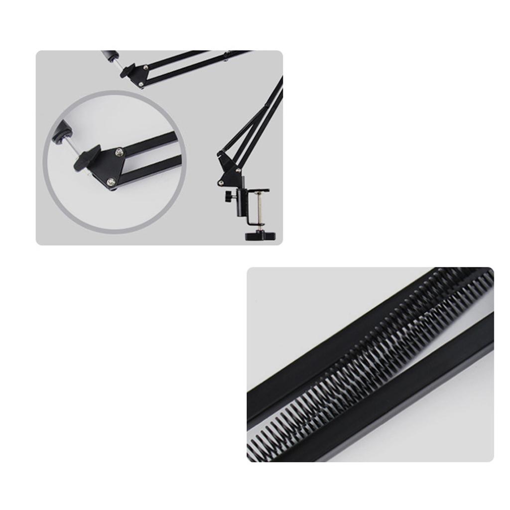 Microphone Arm Stand Adjustable Suspension Boom Scissor Mic Stand Microphone Desk Mount Stand with Mic Clip