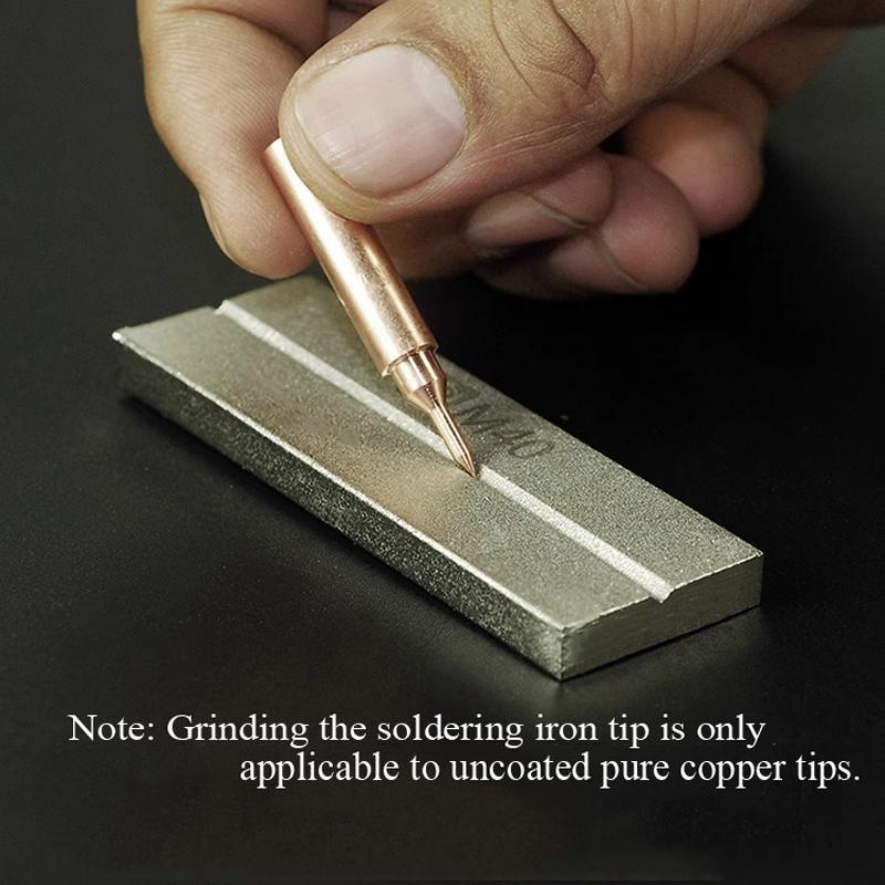 AMAOE M40 Double-Sided Grindstone Whetstone for Tweezers Corrector Soldering Tips Blade Grinding Polishing Tools