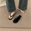 French flat-bottomed retro versatile flip-flops women's summer wear seaside beach cool slippers red flip-flops